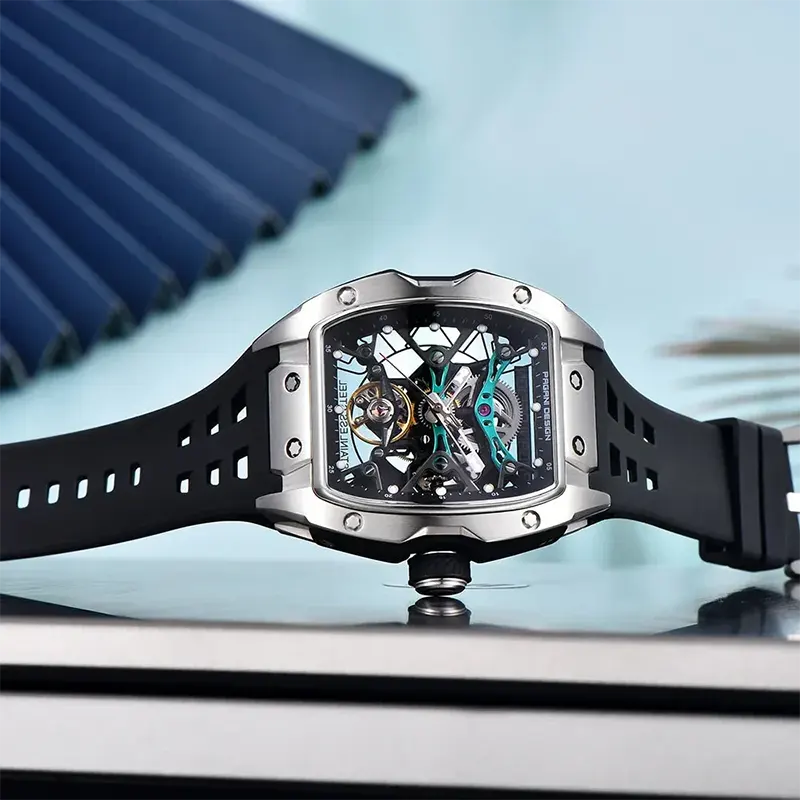 Pagani Design Skeleton Dial Sapphire Crystal Men's Watch- PD-YS018